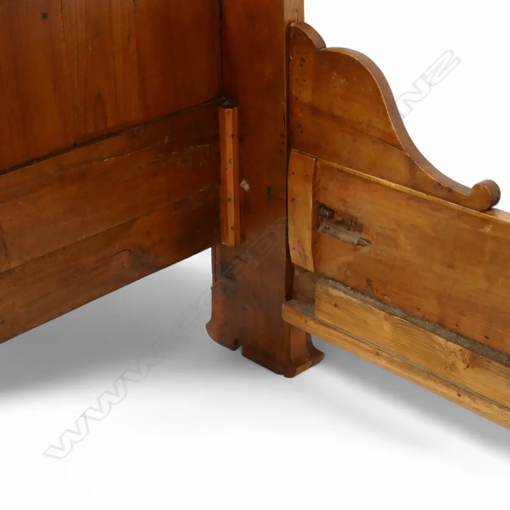A c.1850 French cherrywood Bateau lit (day bed), Image 1++